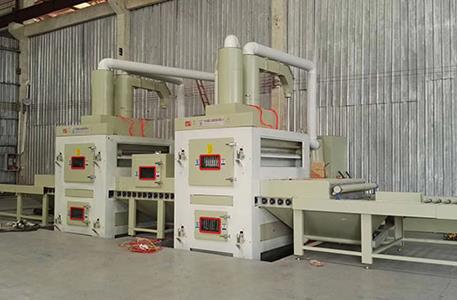 Double-sided automatic sandblasting machine